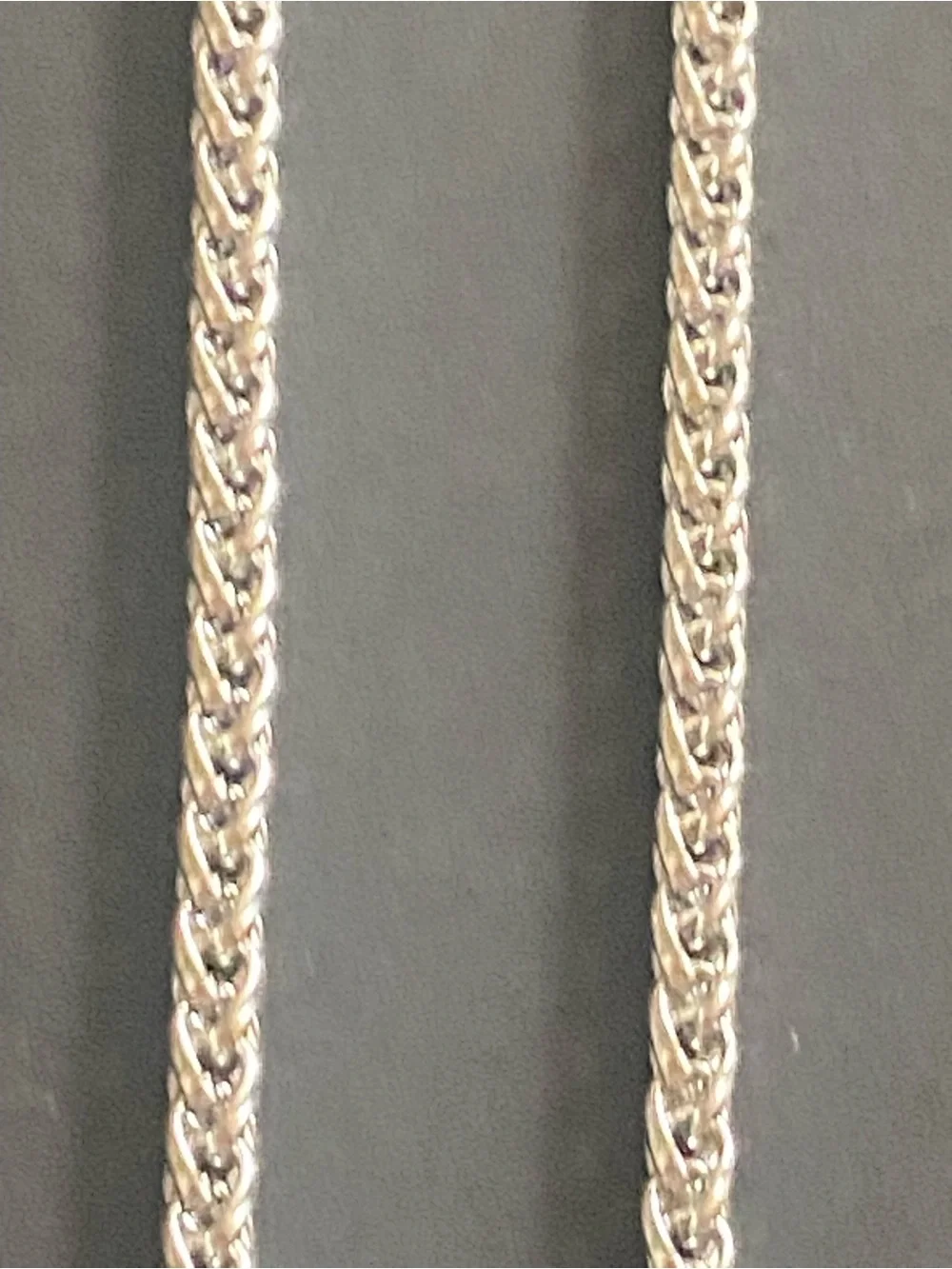Silver Rope Chain Necklace with Religious Charm- Women's Accessory